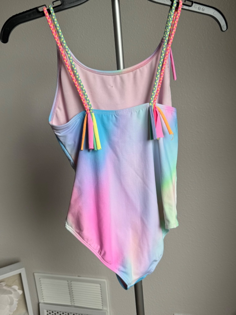 NWT Beach Lingo Girls Swimsuit One Piece Galaxy Rainbow Size 14 - Picture 8 of 12